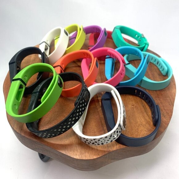 Fitbit Flex Silicone Watchbands Set of 14 Interchangeable Bands Mixed Colors - Picture 1 of 14